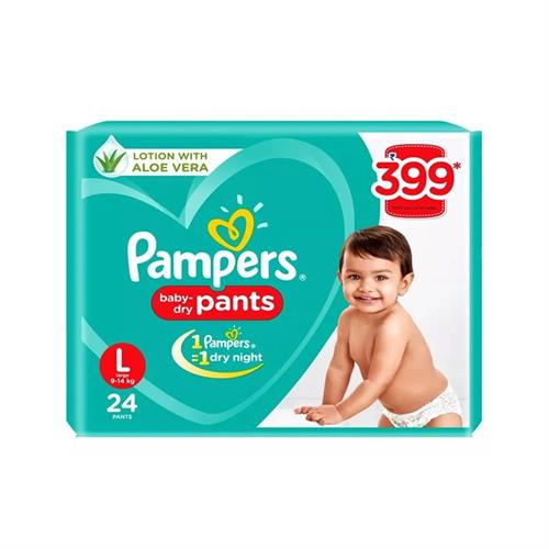 Pampers Pants with Aloe Vera Lotion Large Pack of 23Pcs