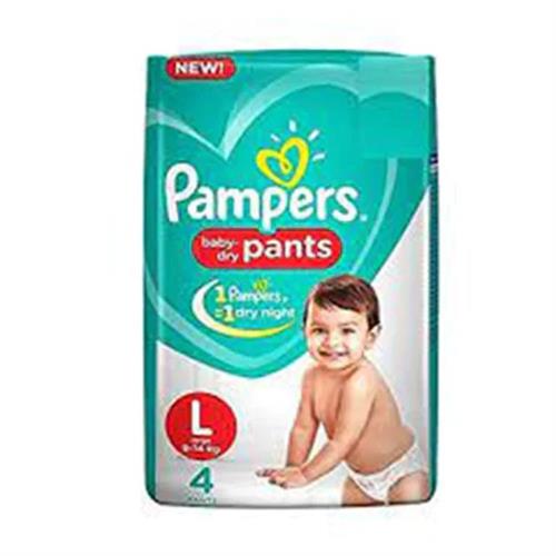 Pampers Pants with Aloe Vera Lotion Large Pack of 4Pcs