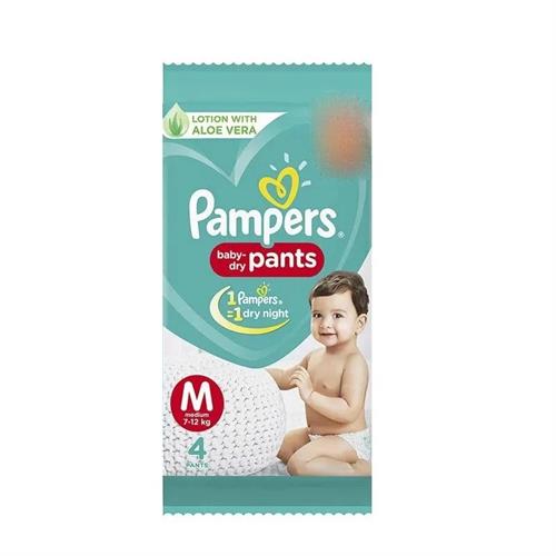 Pampers Pants with Aloe Vera Lotion Medium Pack of 2Pcs