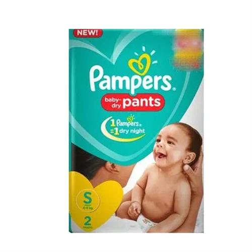 Pampers Pants with Aloe Vera Lotion Small Pack of 2Pcs