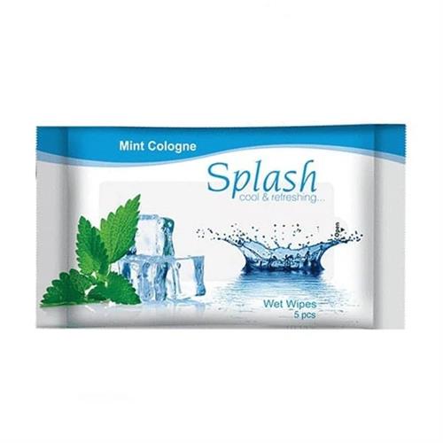 Splash Wet Wipe Mint Cologne 10pcs