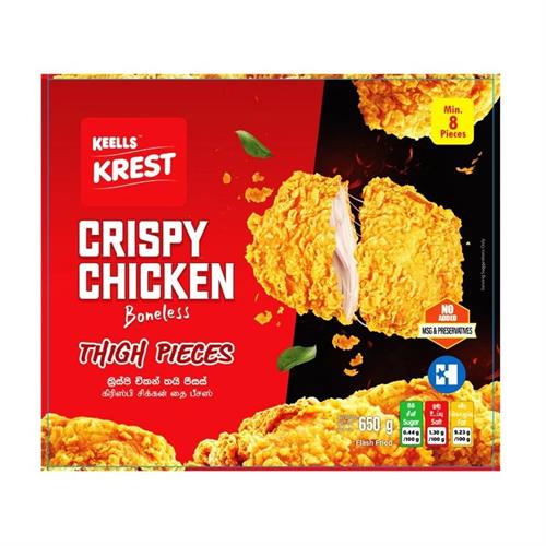 Krest Crispy Chicken Boneless Thigh Pieces 650g