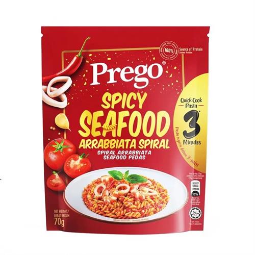 Prego Spicy Seafood Spiral 70g