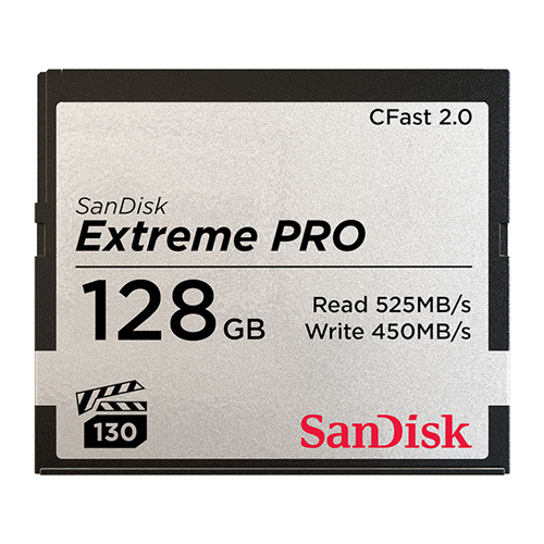 SanDisk 128GB Extreme Pro Cfast 2.0 Memory Card (525MB/s)