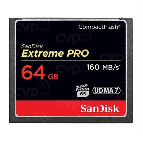 SanDisk 64GB Extreme Pro CompactFlash Memory Card (160MB/s)