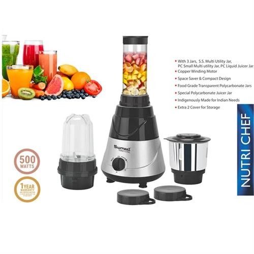 Sumeet NutriChef Mixer Grinder 500W