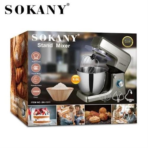 Sokany Stand Dough Mixer 8.0L 1400W SK-1511