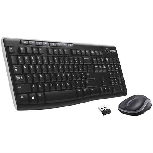 Logitech MK270R Wireless Keyboard and Mouse Combo (Black)