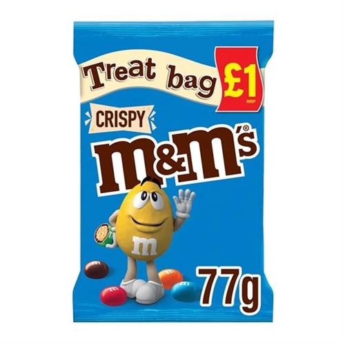 M&M s Crispy Treat Bag 77g