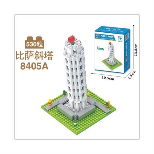 Micro Brick the Leaning Tower of Pisa 8405A