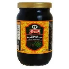 St Lucky Family Pitted Black Olives 340g