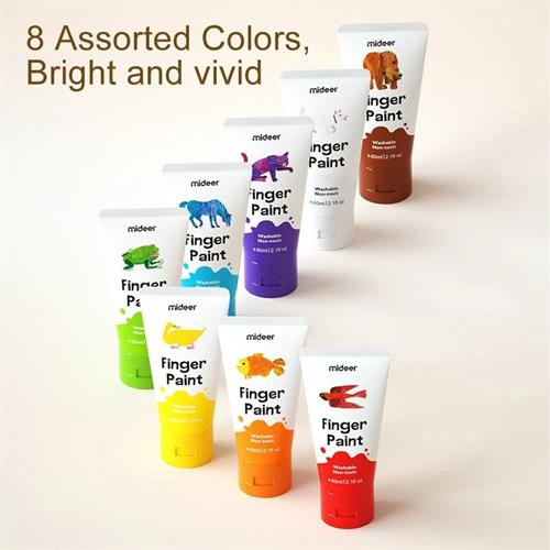 Mideer Finger Paint 8 Colors MD4110