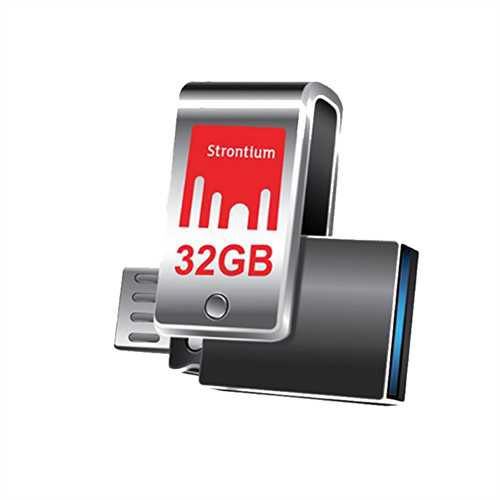 Strontium 32GB Nitro Plus OTG 3.0 Flash Drive - SR32GSLOTG1Z