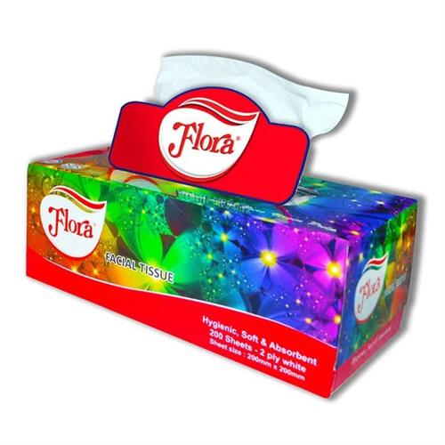 Flora Facial Tissue 200 Sheets