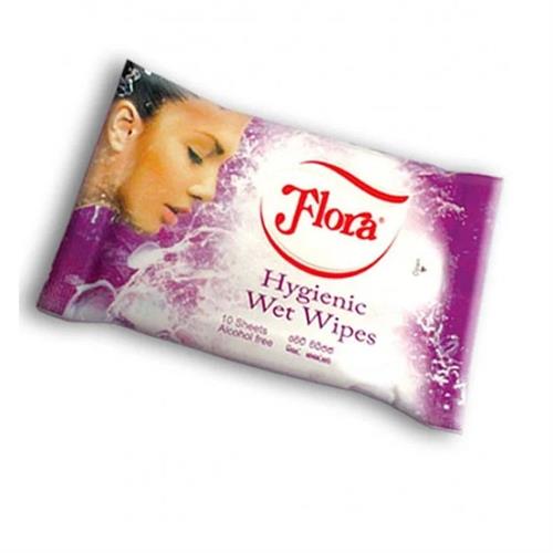 Flora Purple Passion Hygienic Wet Wipes 10 Sheet