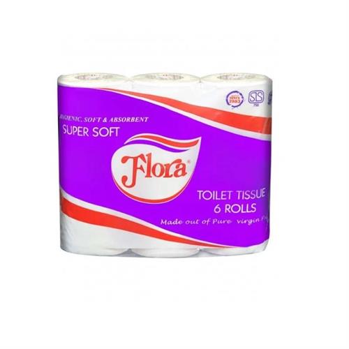 Flora Toilet Tissues 6 Rolls Pack