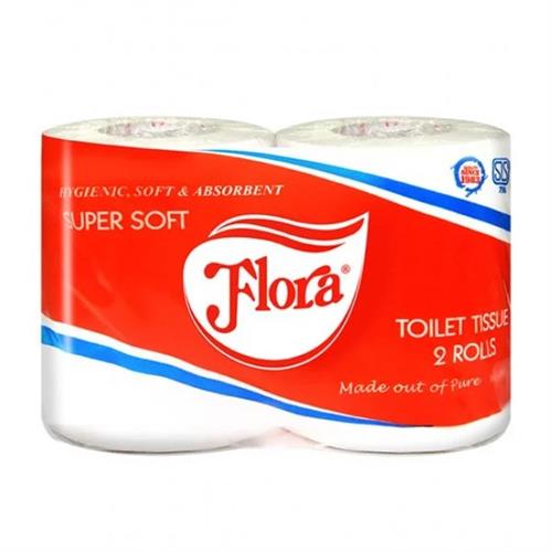 Flora Toilet Tissue Twin Pack