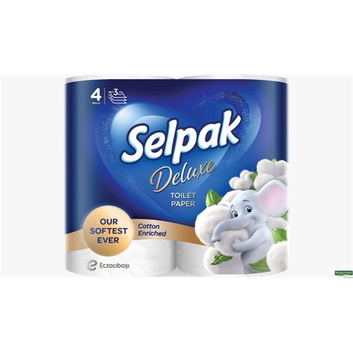 Selpak Deluxe Toilet Paper 4rolls 3ply