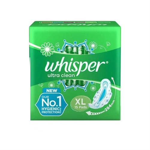 Whisper Ultra Clean XL 15 Pads pack