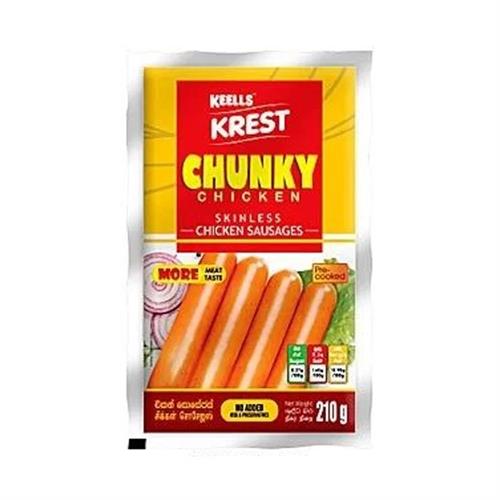 Krest Chicken Chunky Sausage 210g