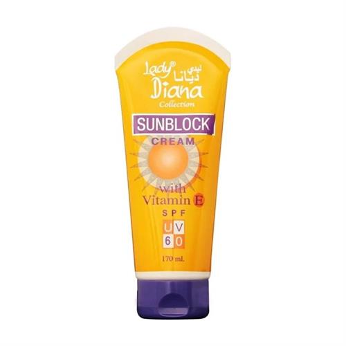 Lady Diana Sunblock SPF UV 60 with VIT E 170ml