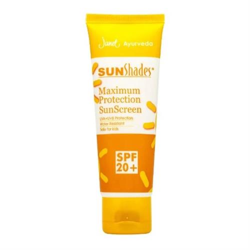 Janet Sunshades Maximum Protection Sunscreen SPF20+ 75ml
