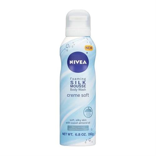 Nivea Foaming Silk Mousse Body Wash Creme Soft 192g