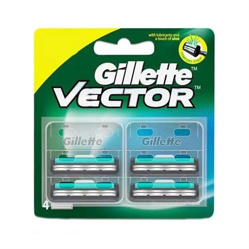 Gillette Vector+ Cartridge 4Pc Pack