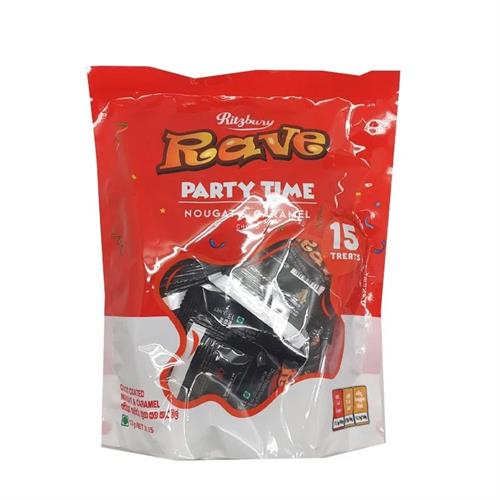 Ritzbury Rave PartyTime Nougat & Caramel Pouch (15x13g)