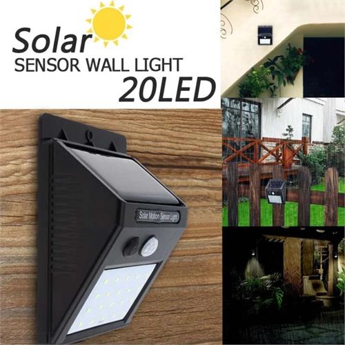 Motion Sensor Solar Powered LED Wall Light