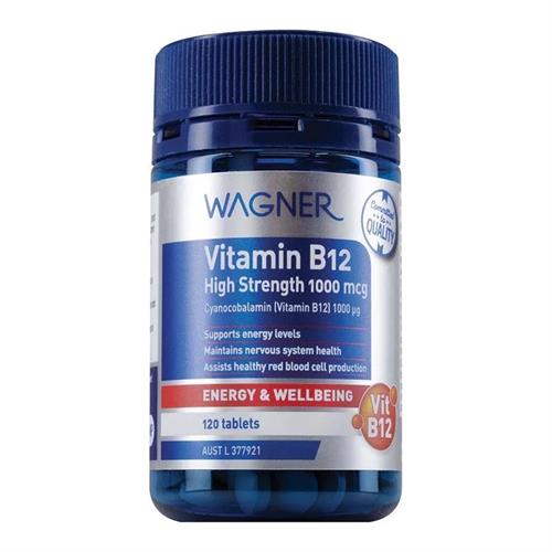 Wagner Vitamin B12 Energy & WellBeing 120 Tablets