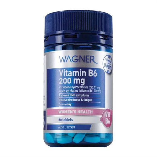 Wagner Vitamin B6 200mg Women s Health 60 Tablets