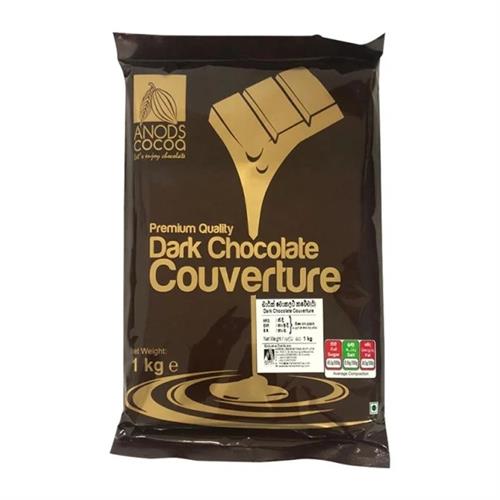 Anods Dark Chocolate Couverture Premium Quality 1Kg