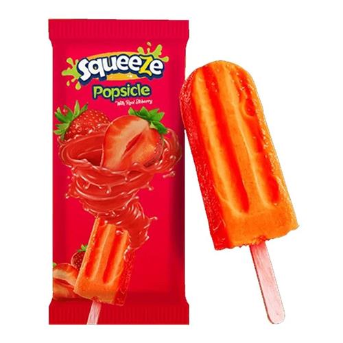 Dairy House Squeeze Strawberry Popsicles