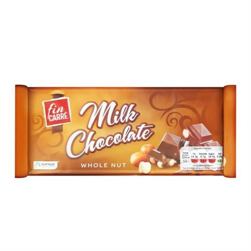 Fin Carre Milk Chocolate Whole Nut 200g