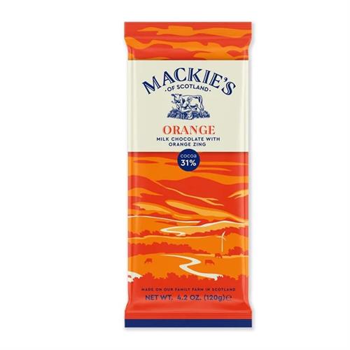 Mackie s Milk Chocolate with Orange Zing 120g