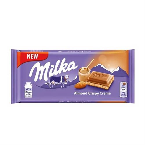 Milka Almond Crispy Creme 90g