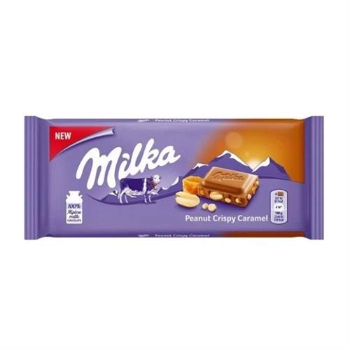 Milka Peanut Crispy Caramel 90g