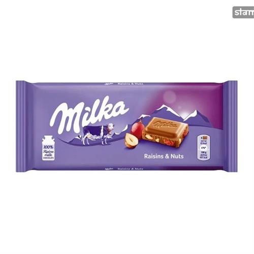 Milka Raisins & Hazelnuts 100g