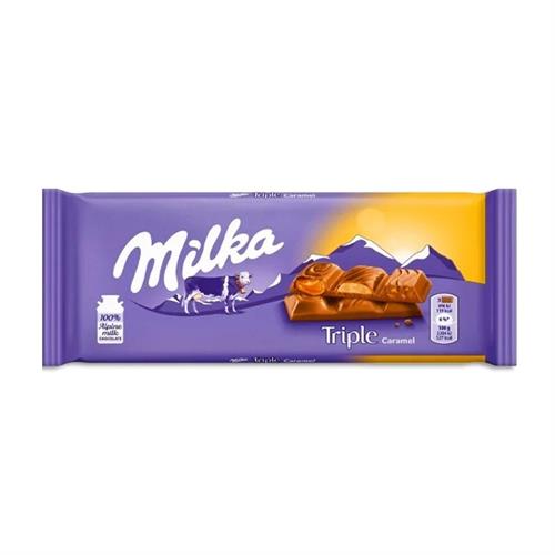 Milka Triple Caramel with Almond 90g