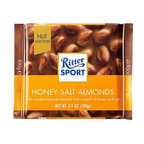 Ritter Sport Honey Salted Almonds 100g