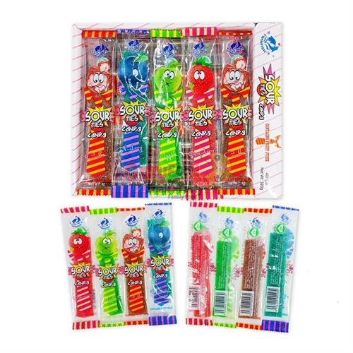 Twinfish Fruit Flavored Sour Ties Candy 8g 1pc