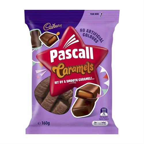 Cadbury Chocolate Pascall Caramels Lollies 160g