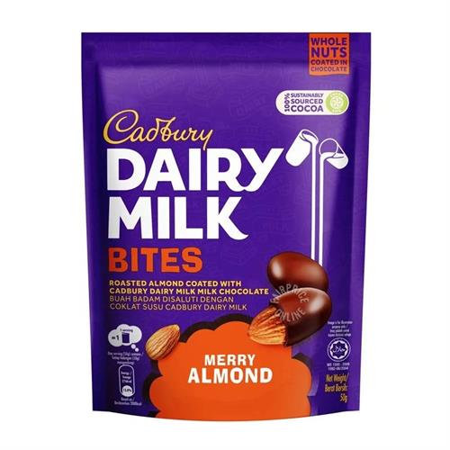 Cadbury Dairy Milk Bites Merry Almond 50g