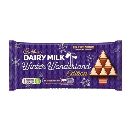 Cadbury Winter Wonderland Edition White and Milk Chocolate 100g