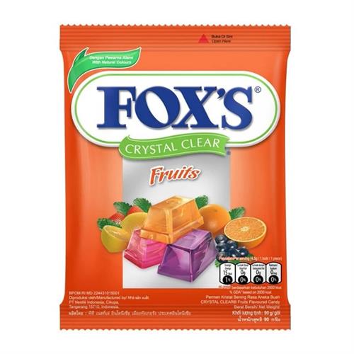 Fox s Crystal Clear Fruits Candy 90g