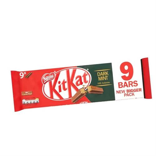 kitkat 2 Finger Dark Mint 9 bars Pack 186.3g