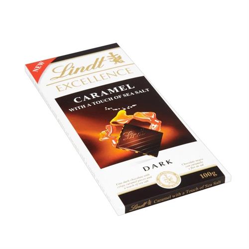 Lindt Excellence Caramel With Sea Salt Dark Chocolate 100g