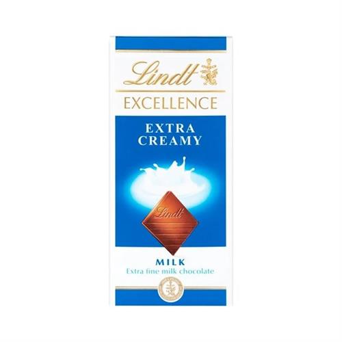 Lindt Excellence Extra Creamy Milk Chocolate 100g