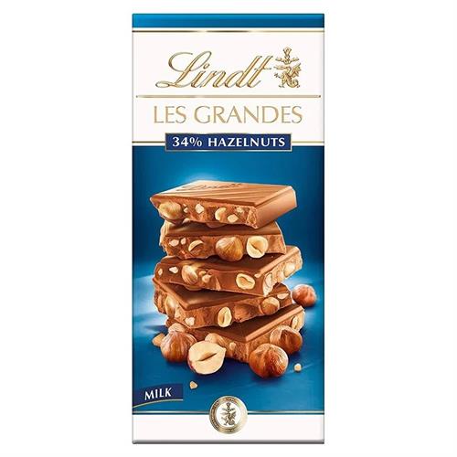 Lindt Les Grandes Milk Hazelnut Bar 150g